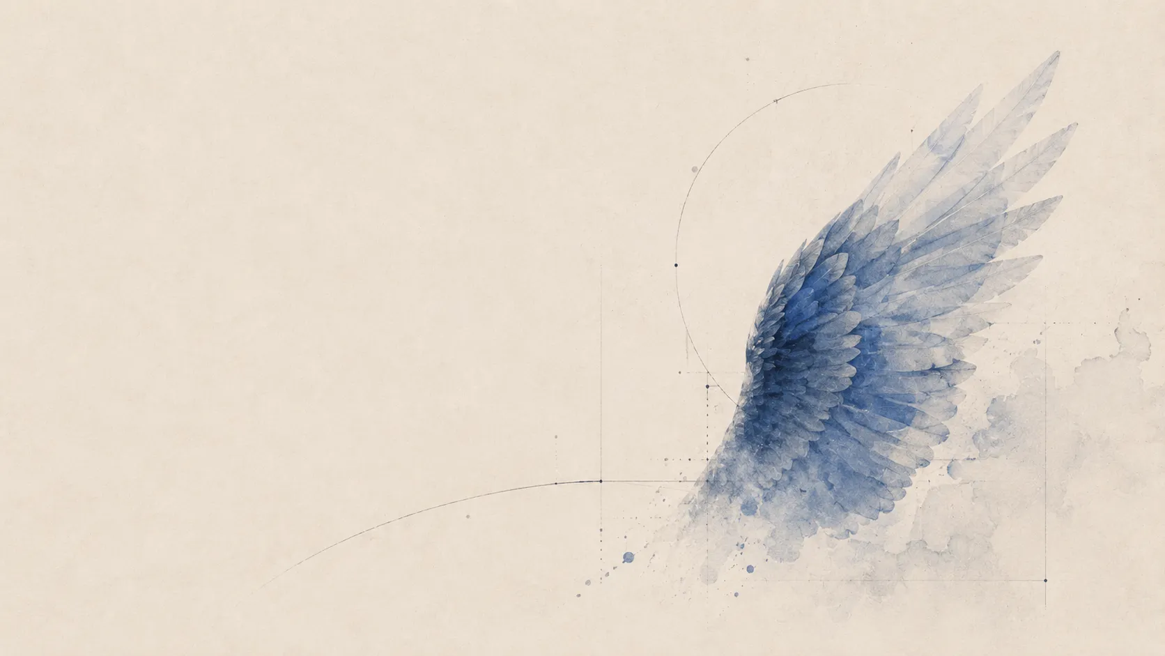 MemWing poster — a luminous blue wing assembled from layered memory cards